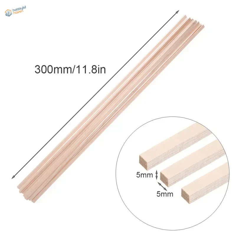 20~50pcs Balsa Wood Sticks & Strips
