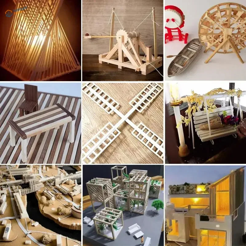 20~50pcs Balsa Wood Sticks & Strips