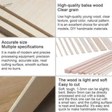 20~50pcs Balsa Wood Sticks & Strips