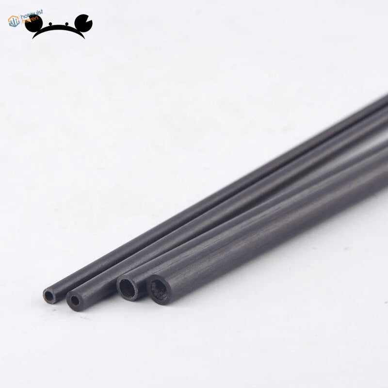 20 pcs 1.8-6mm black carbon fiber tubes with textured hollow rods