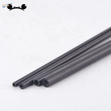 20 pcs 1.8-6mm black carbon fiber tubes with textured hollow rods