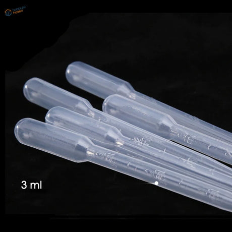 20 pcs pipettes 3 ml clear plastic for precision hobby scale modeling tools