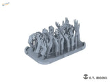 Gray 1/35 3D-printed hands model for scale modeling, multiple poses