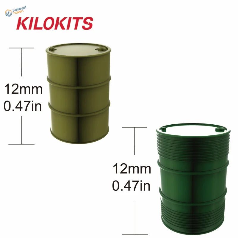 Olive green metallic 1/72 kilokits barrel for model making accessories