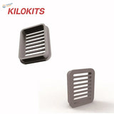 20pcs 1/72 gray sewage covers with slats for urban dioramas scale modeling