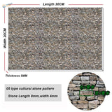 20x30cm soft PVC panels with 30cm by 20cm stone wall pattern