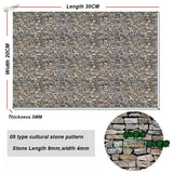 20x30cm soft PVC panels with 30cm by 20cm thick stone wall pattern