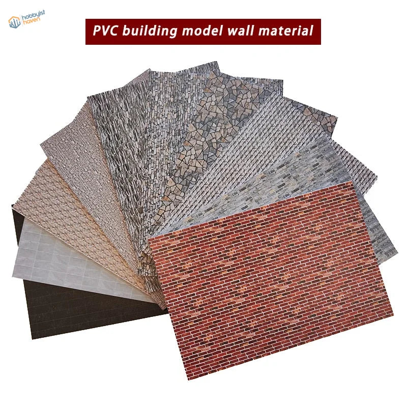 20x30cm soft PVC panels with realistic brick, stone, mosaic wall textures