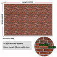 20x30cm soft PVC panels with red brick wall tile pattern texture