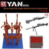 5 stk 1/35 sovjetisk DP-27 lett maskingeværsett