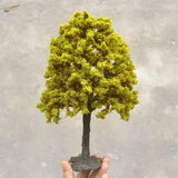 Handheld 22-30cm artificial tree for scale modeling with vibrant green foliage