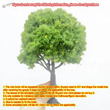 22-30cm artificial tree for scale modeling with wire trunk and green foliage