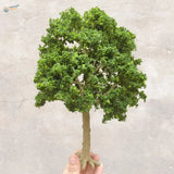 Detailed 22-30cm artificial tree for scale modeling with vibrant green foliage