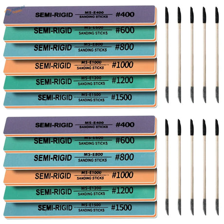 22pcs #400-1500 sanding sticks for tight spaces and scale modeling