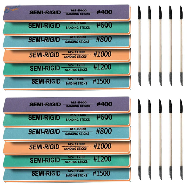 22pcs #400-1500 sanding sticks for tight spaces and scale modeling