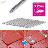 23 sizes 0.25-1.35mm rivet punch set with needles for plastic parts on red surface