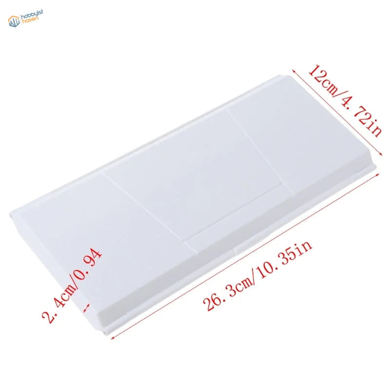 24 grid watercolor paint palette white plastic tray with compartments