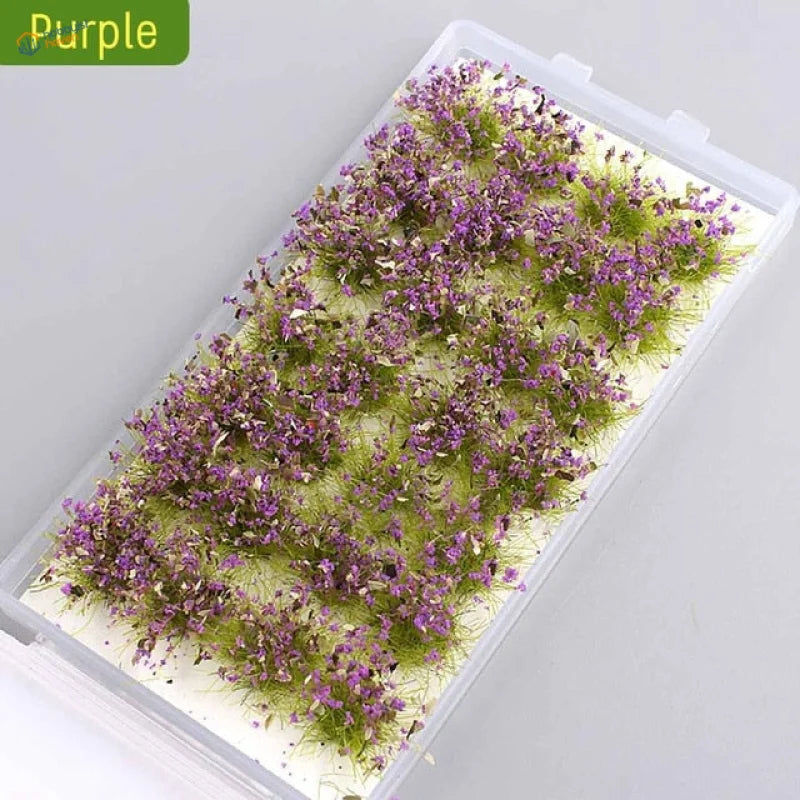 28pcs/set exquisite miniature flower clusters in purple dried pack