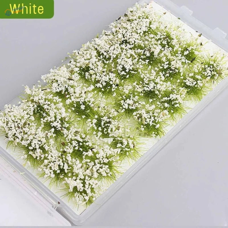 28pcs/set exquisite miniature flower clusters in clear container
