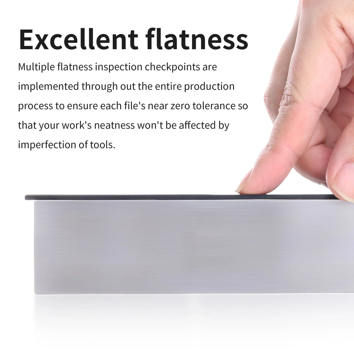 DSPIAE AT-FX DLC coated stainless steel file with smooth flat surface