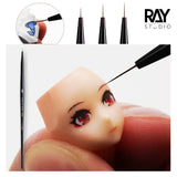 Ray Studio ultra-fine modeling brushes black fine-tipped paintbrush