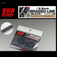 2m black braided line 0.8mm for scale modeling by Top Studio Detail Master