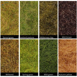 2mm static grass powder: 8 colors like sprout grass, spring grass, wild green
