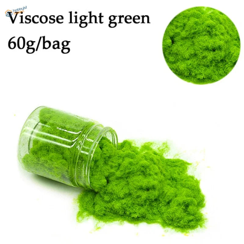 2mm static grass powder viscose light green fiber 60g bag
