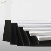 Stack of white and black styrene sheets for scale models, 100x200mm 0.5-4mm