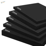 2pcs high-density EVA foam sheets, black 5mm to 40mm thicknesses