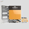 Orange Legmaster translucent carving guide sheets for model making