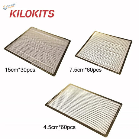 2pcs photo etched barbed wire black-framed silicone mats in 3 sizes from Kilokits