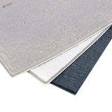 2pcs PVC floor tiles with stacked gray textured stone-like panels