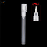 Clear 3mm fine-tip refillable pen with retractable cap for scale modeling tools
