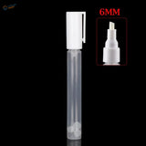 Transparent refillable pen with white cap, 6mm nozzle for scale modeling tools