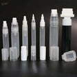 Clear 3-10mm refillable pens with white caps, black ink, for scale modeling tools