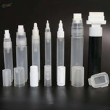 Clear 3-10mm refillable pens with white caps, black ink, for scale modeling tools
