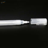 Transparent 3-10mm refillable pen with clear cap and white tip for scale modeling