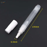 135mm transparent refillable pen with white cap for scale modeling tools