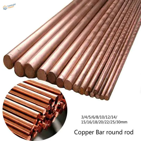 Shiny 3-30mm round copper rods for architectural design