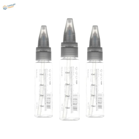 Three transparent extra mixing bottles for DSPIAE wash-free airbrush