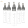 Clear DSPIAE wash-free airbrush extra mixing bottles with ml markings