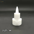 White plastic airbrush accessory cap with pointed top, 3 sizes splashes for scale modeling
