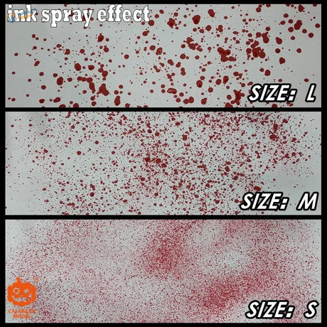 Red ink sizes splashes airbrush accessory for scale modeling tools
