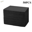 Stack of 50 black textured paper towels for precision hobby tools