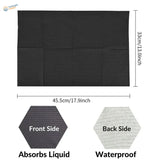 Black textured absorbent mat 45.5x33cm with waterproof back for precision hobby tools