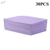 Stack of 30 lavender disposable clean pads for precision hobby tools