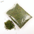 Green fluffy artificial moss in clear bag for model building 30-60g