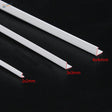 30pcs L-shaped styrene profiles in 2x2mm, 3x3mm, 4x4mm white plastic