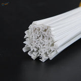 30pcs L-shaped styrene profiles with white plastic zipper tracks